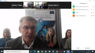 Szkolenie on-line dla lekarzy obu szpitali partnerskich na Białorusi